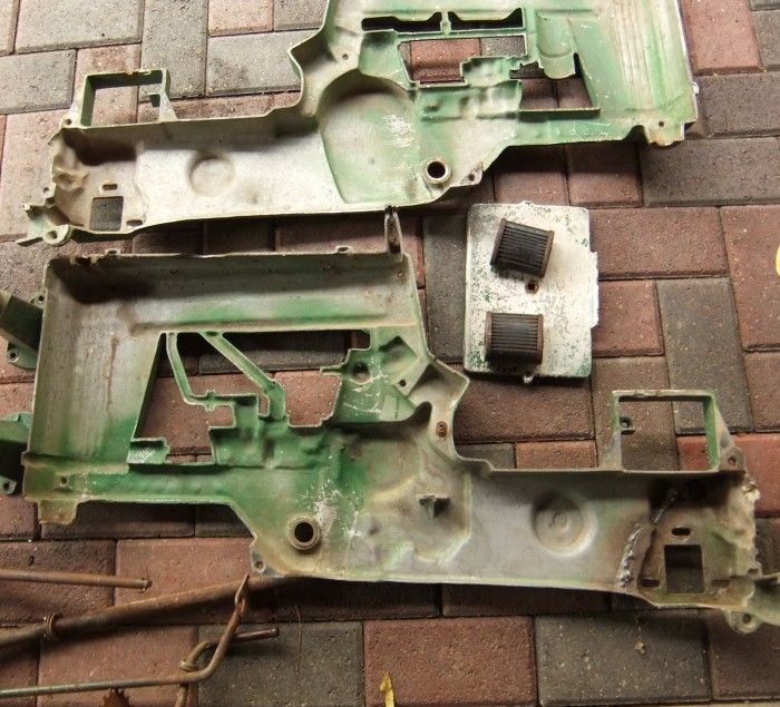 Vintage John Deere Pedal Tractor ESKA Large 60 Late Version Round Hub 4